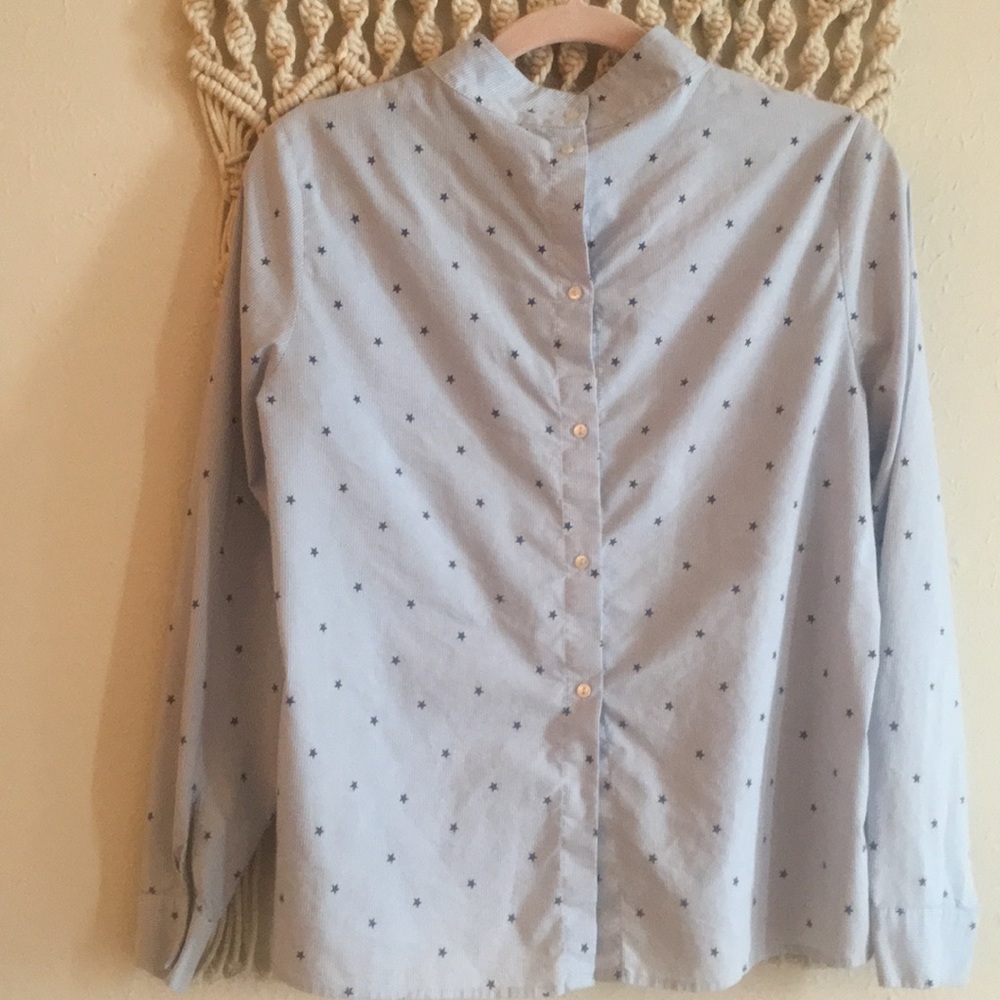 H&M Reverse Button Up Blouse - Picture 2 of 4